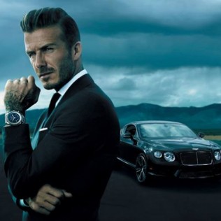 David Beckham Breitling Bentley