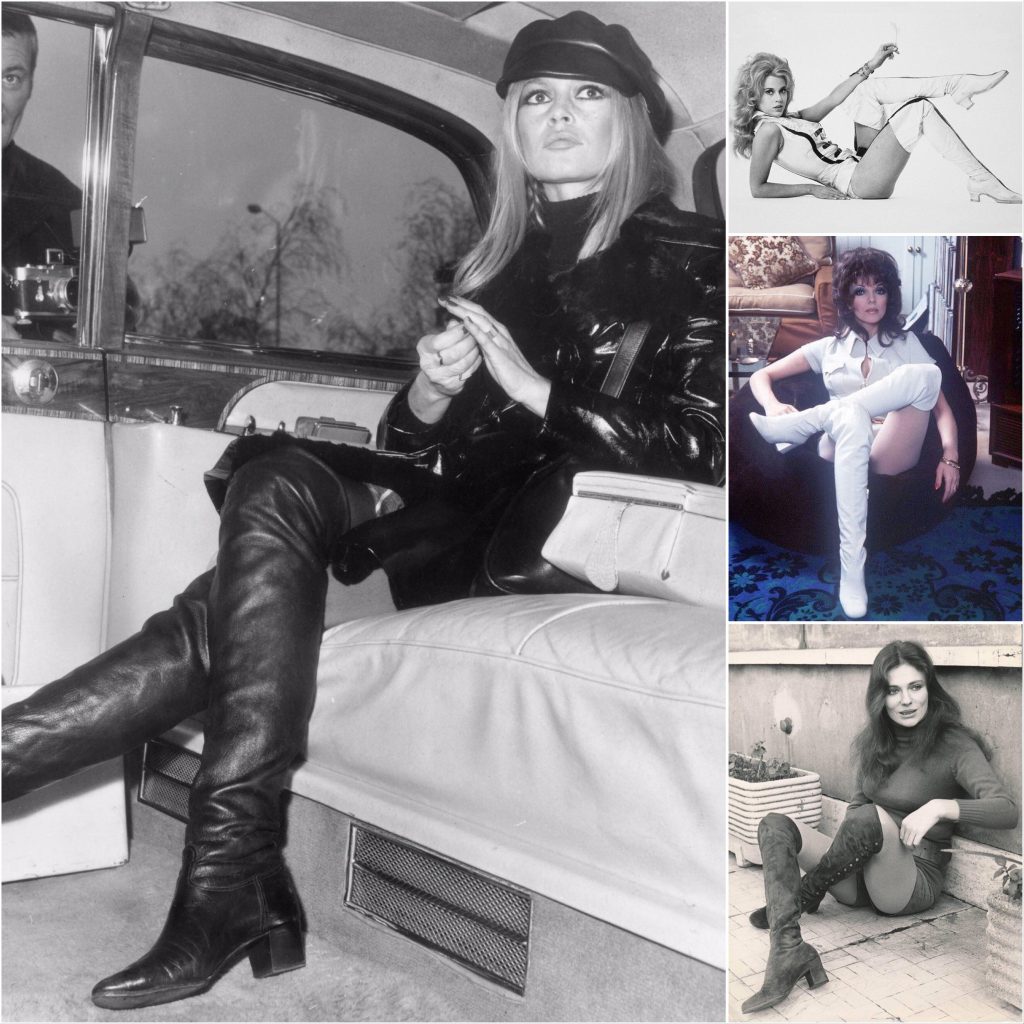 Vintage Thigh High Boots Brigitte Bardot, Jane Fonda, Joan Collins, Jacqueline Blisset