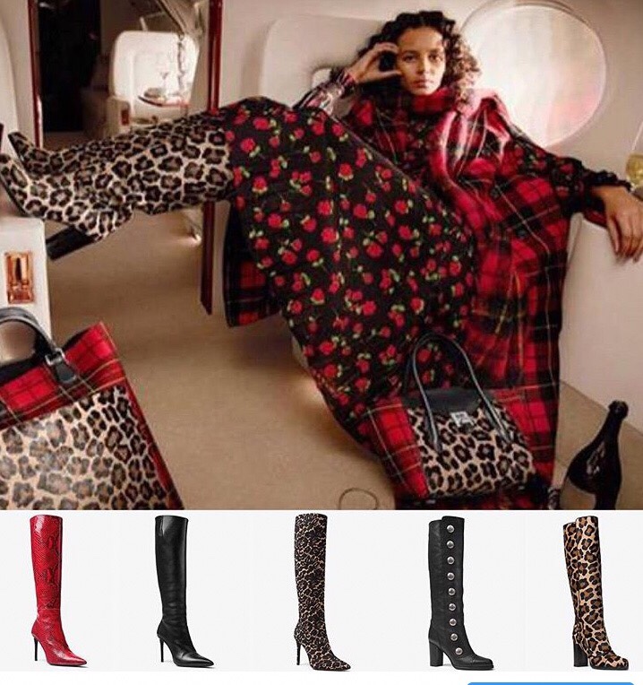 Knee High Boot Materials from Michael Kors featuring Binx Walton