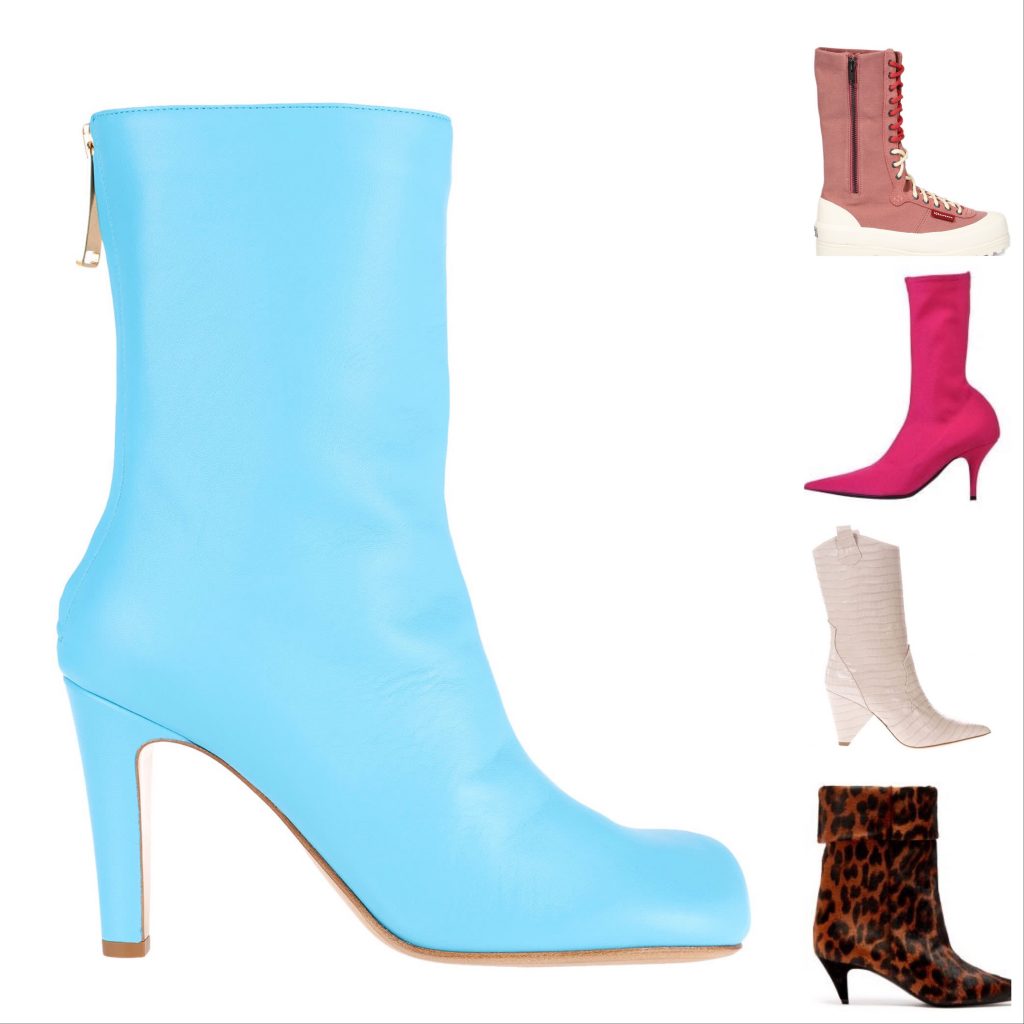 Mid Calf Boots Colour Styles