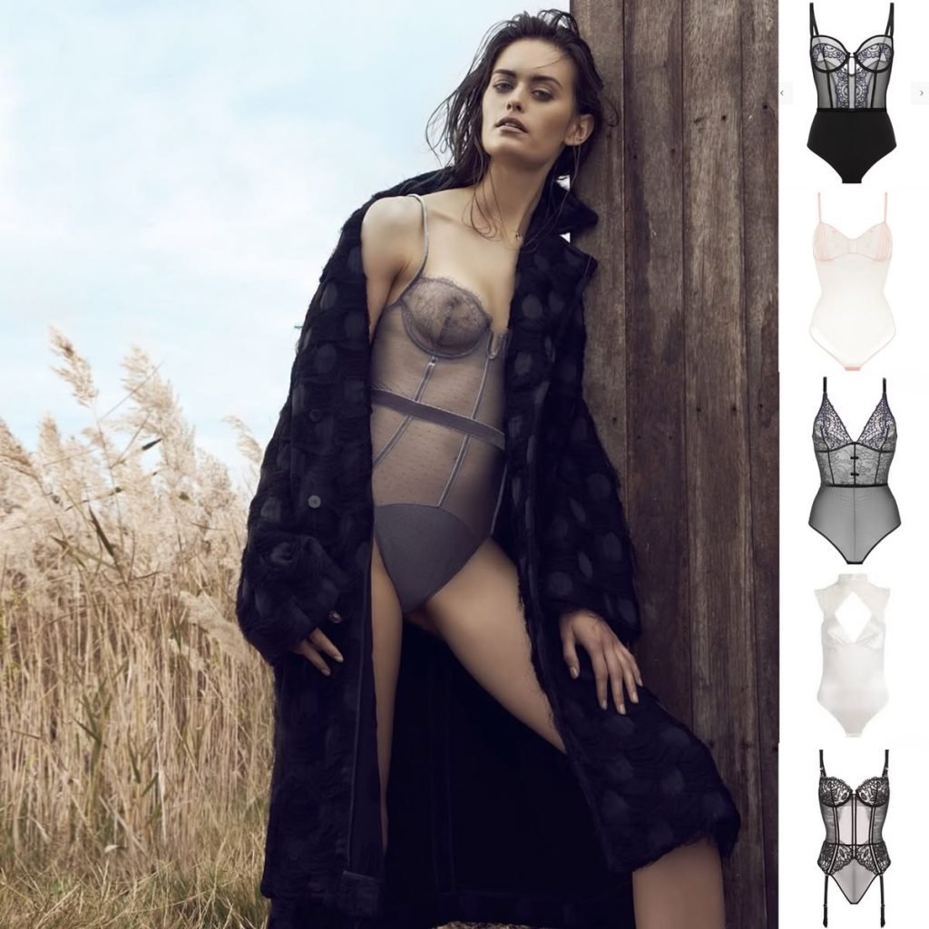 Jenna Klein wears Simone Pérèle bodysuit for Elle Australia August 2014,